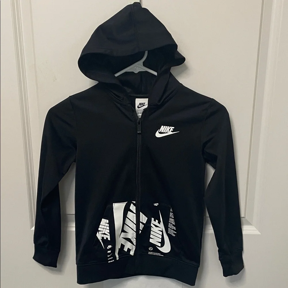 Nike Boys Logo Pocket Full Zip Hoodie 6/7 Toddler